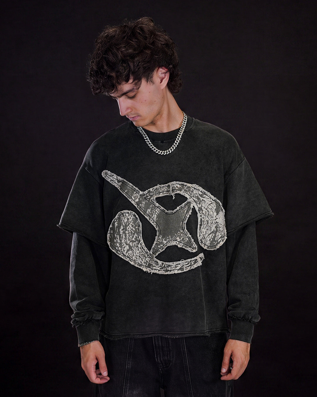 CORRESPONDENCE LAYERED CREWNECK-thumbmail-3