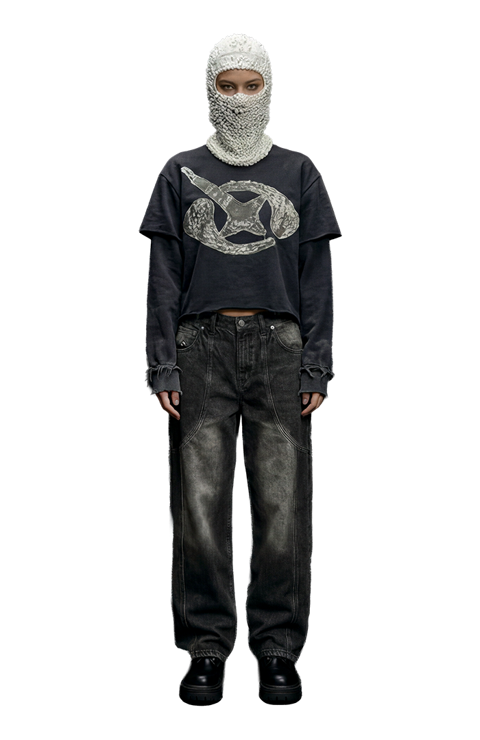 CORRESPONDENCE LAYERED CREWNECK